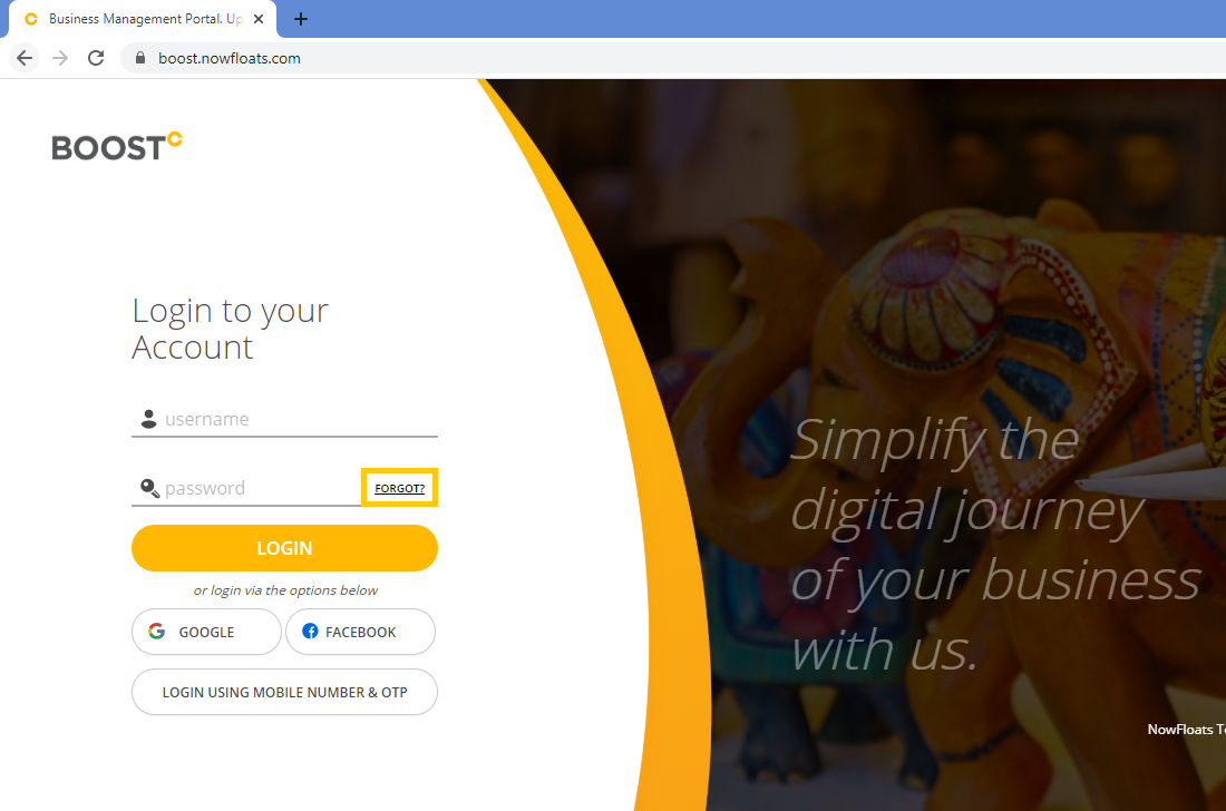 [How To] Reset Password of your Boost account using Boost  NowFloats